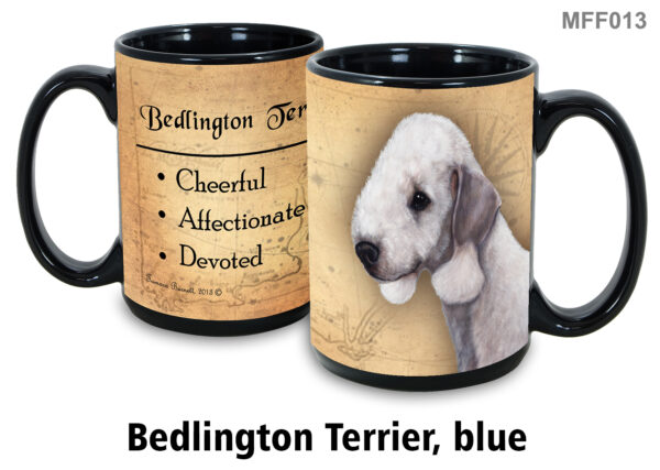 Bedlington Terrier, Blue Mug