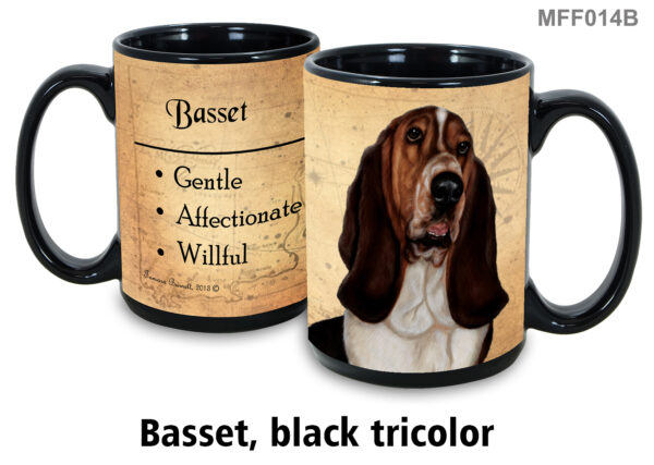 Basset, Black Tricolor Mug