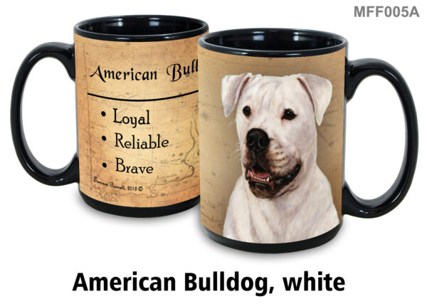 American Bulldog, White Mug