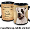 American Bulldog, white & brindle Mug - Image 2