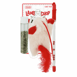 Lamb Chop® Cat Wand w/ Refillable Catnip