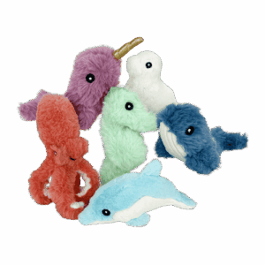 a group of stuffed animals sitting next to each other