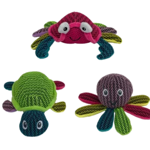CORAL CREATIRES COLORFUL MESH FABRIC - SQUEAKS