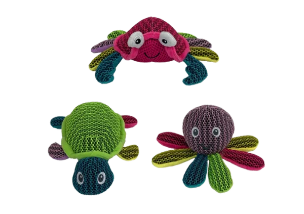 CORAL CREATIRES COLORFUL MESH FABRIC - SQUEAKS