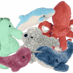 DEEP SEA CUDDLERS ULTRA SOFT PLUSH - SQUEAKS