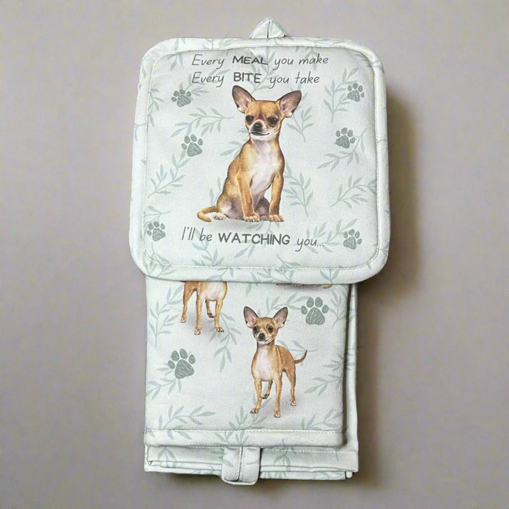 a small pouch with a dog on it
