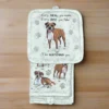a dog blanket with a picture of a boxer on it