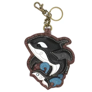 Coin Purse / Key Fob - Orca