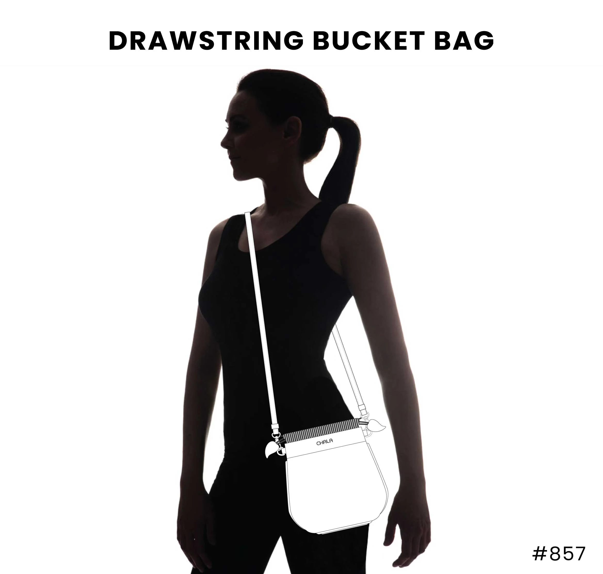 Drawstring Bucket Bag - RFID - Highland Cow - Image 2