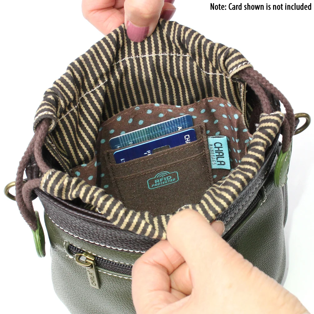 Drawstring Bucket Bag - RFID - Highland Cow - Image 3