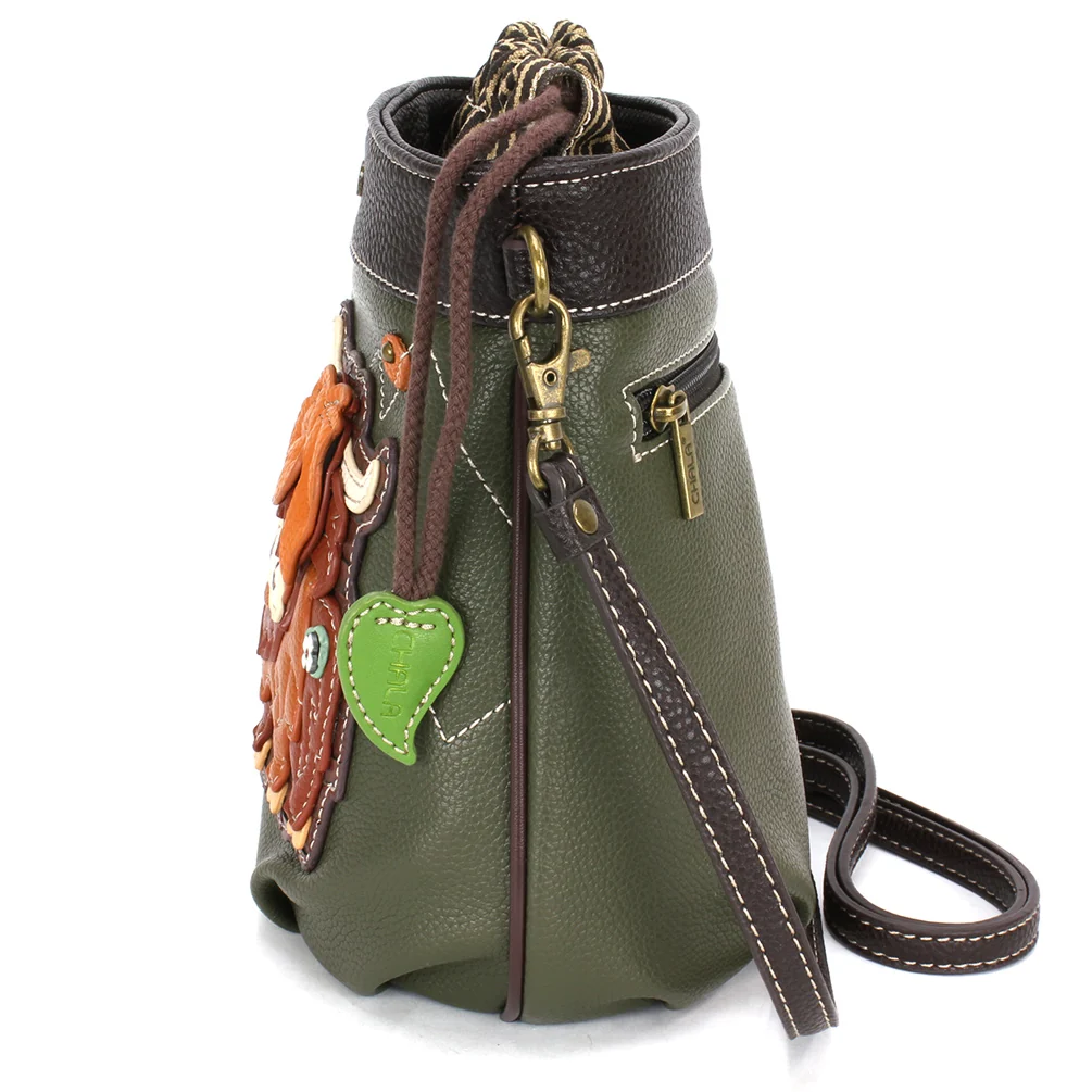 Drawstring Bucket Bag - RFID - Highland Cow - Image 6