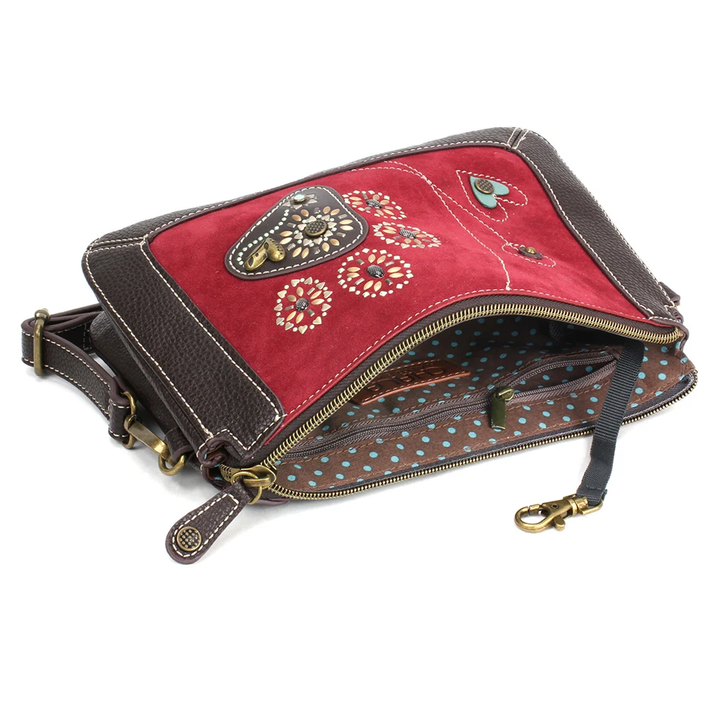 Dazzled Zip Pouch Crossbody - Paw Print - Image 3