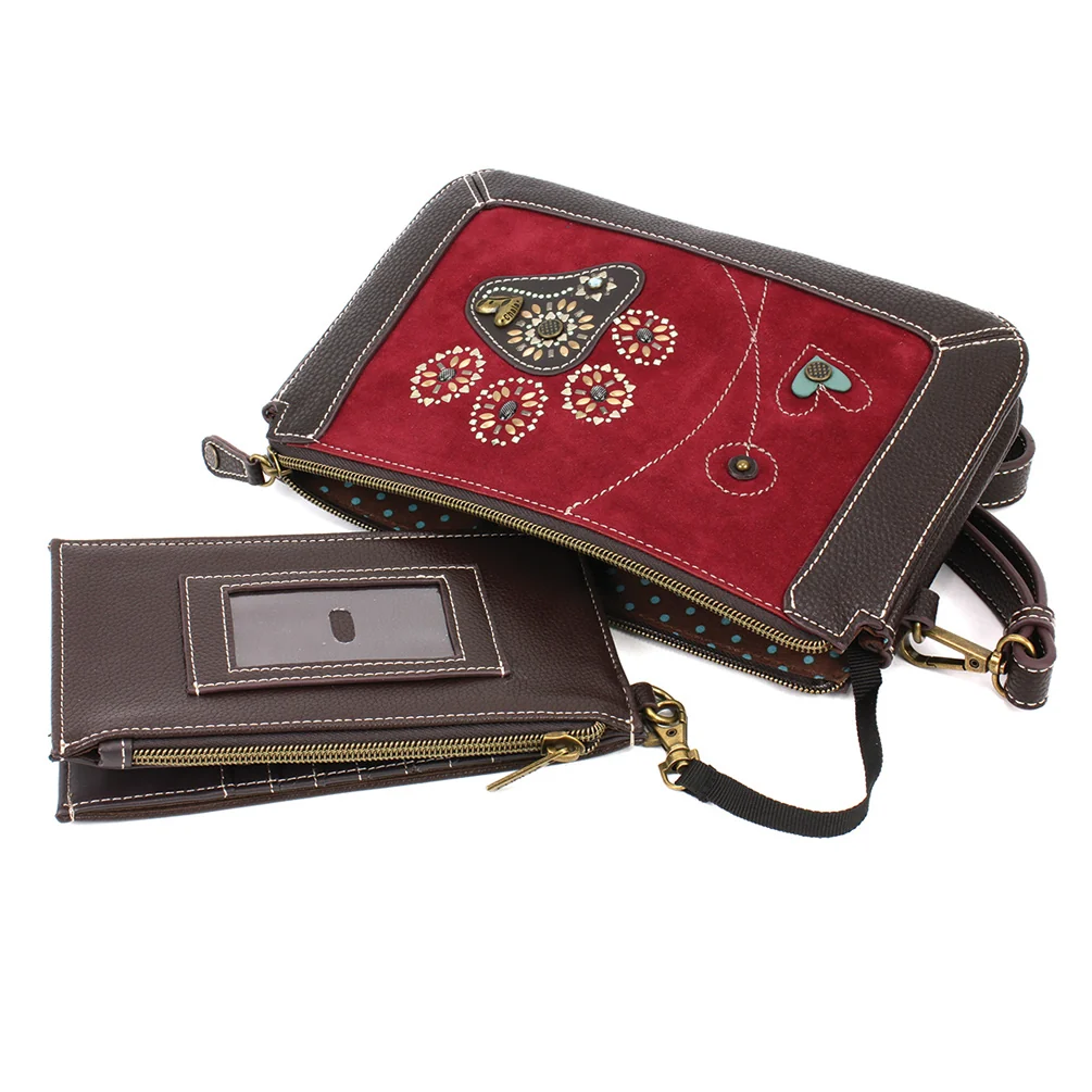 Dazzled Zip Pouch Crossbody - Paw Print - Image 4