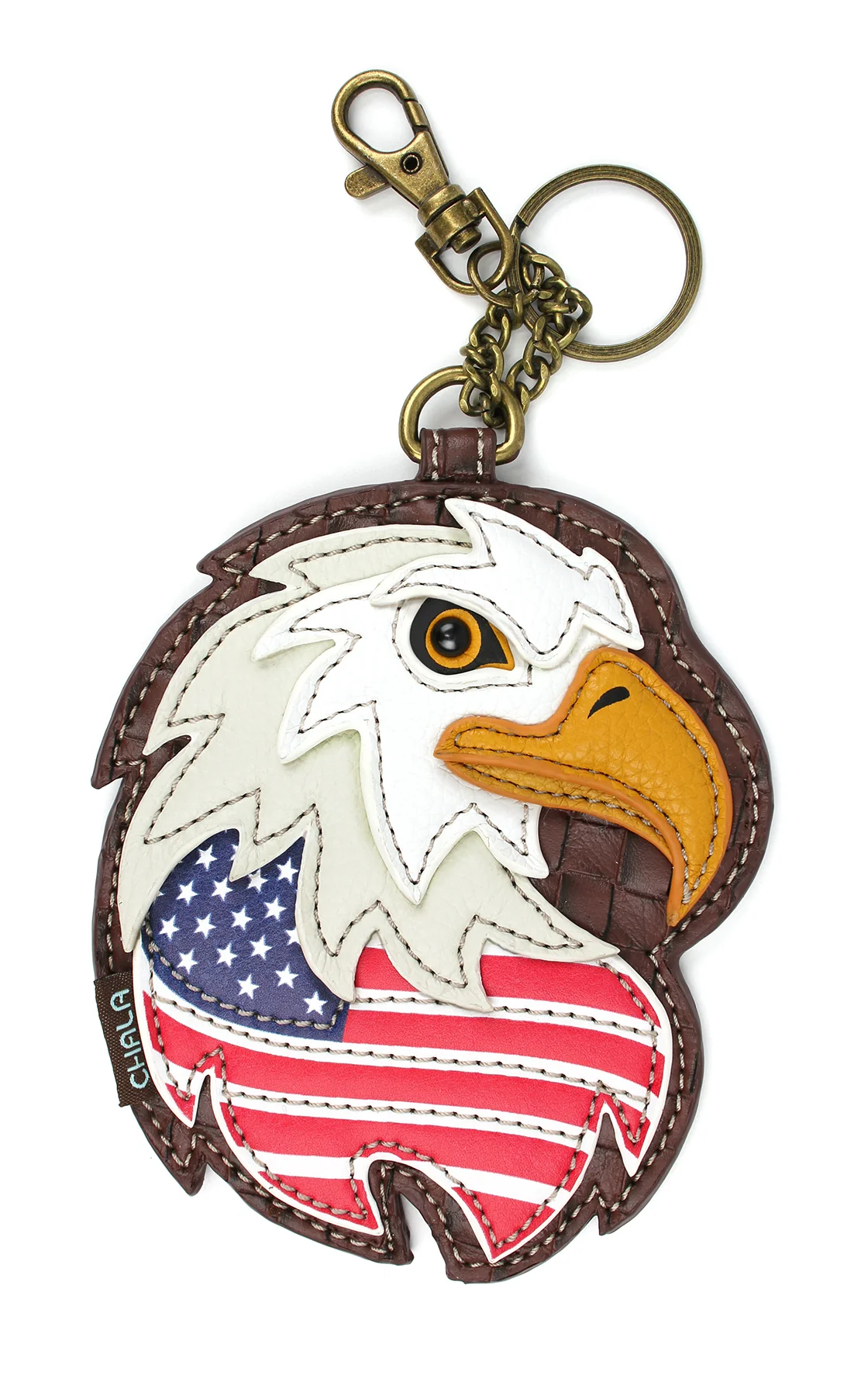 Key Fob/Coin Purse - Eagle US Flag