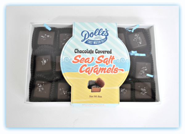 box of Dolle's®Chocolate Covered Sea Salt Caramels