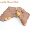 Milk Chocolate Almond Bark broken in half