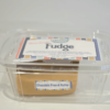 1/2 lb Chocolate Peanut Butter Fudge in plastic container