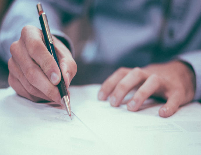person writing