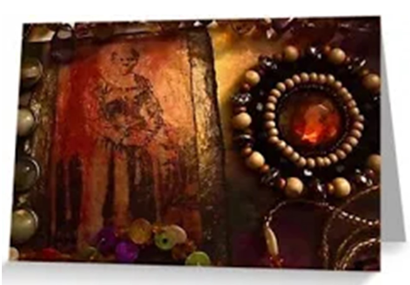 postcard jeweled