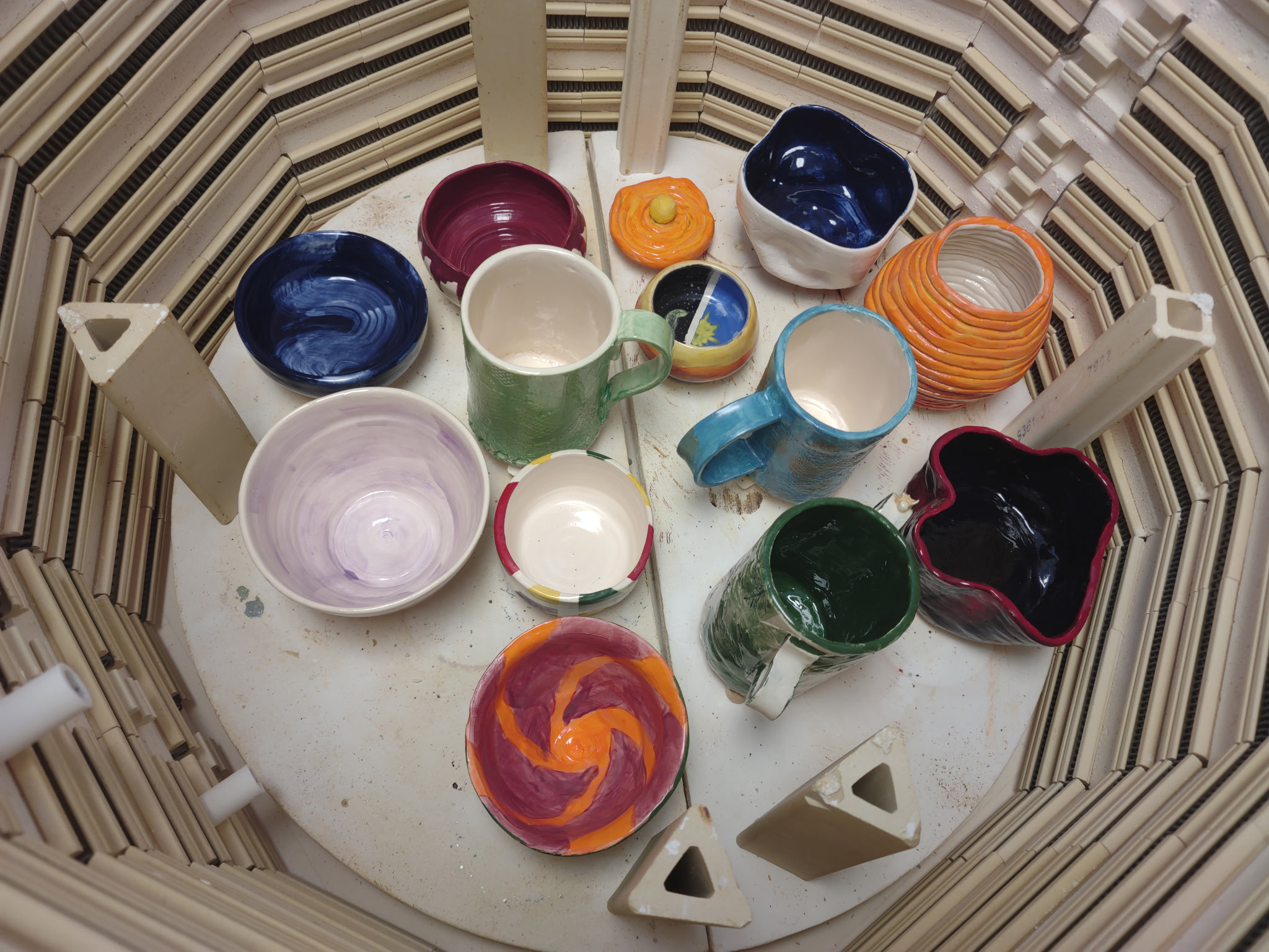 basket full of pottery