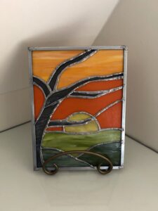 Small stained glass creation.