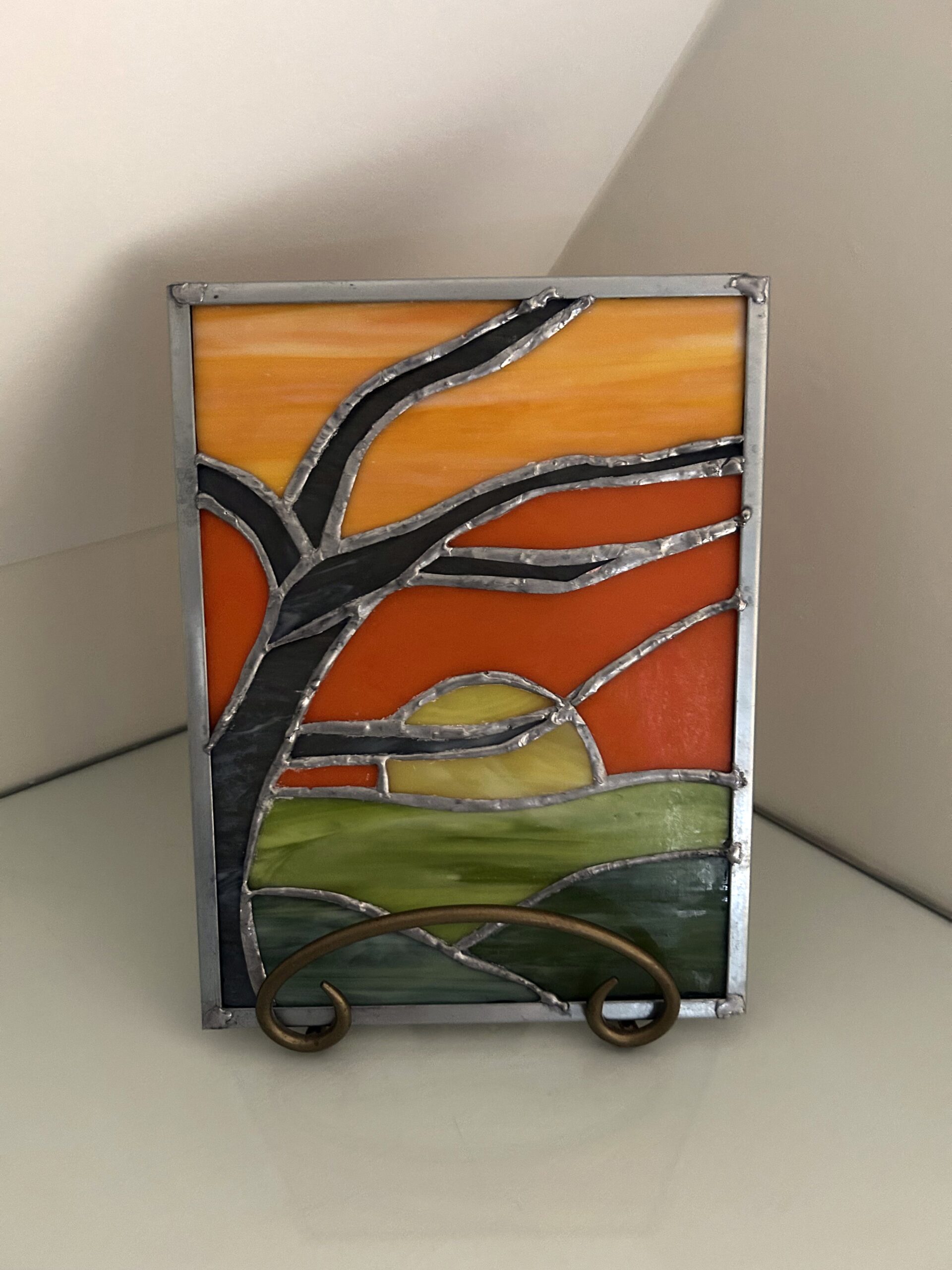 Small stained glass creation.