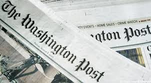 Two issues of the Washington Post sit atop one another