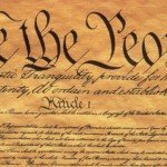 Snippet of the constitution that reads We the People