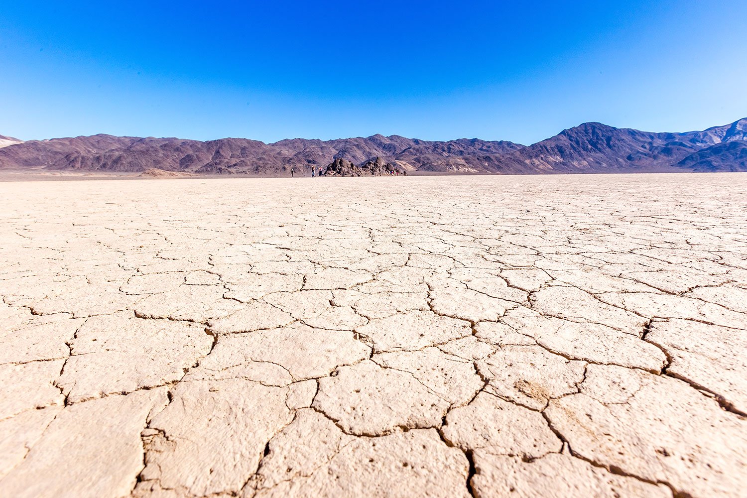 California desert is dry and cracked from drought