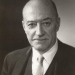 Black and white portrait of journalist Henry Hazlitt