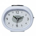 Closeup of white clock set to 10:10
