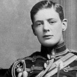 Old portrait of the late Winston Churchill