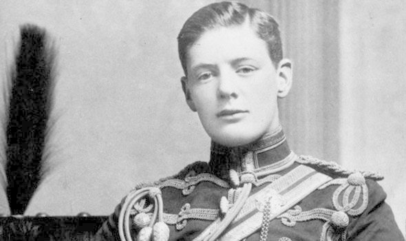 Old portrait of the late Winston Churchill