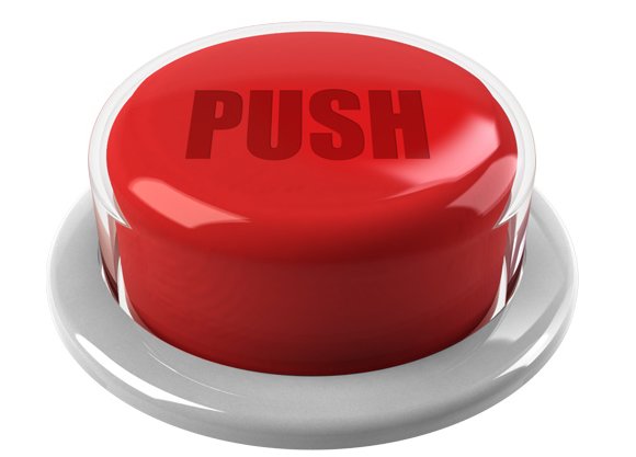 Red button with the word Push