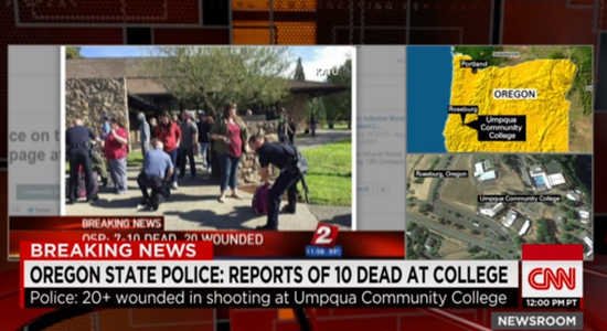 CNN Breaking News of Oregon college shooting