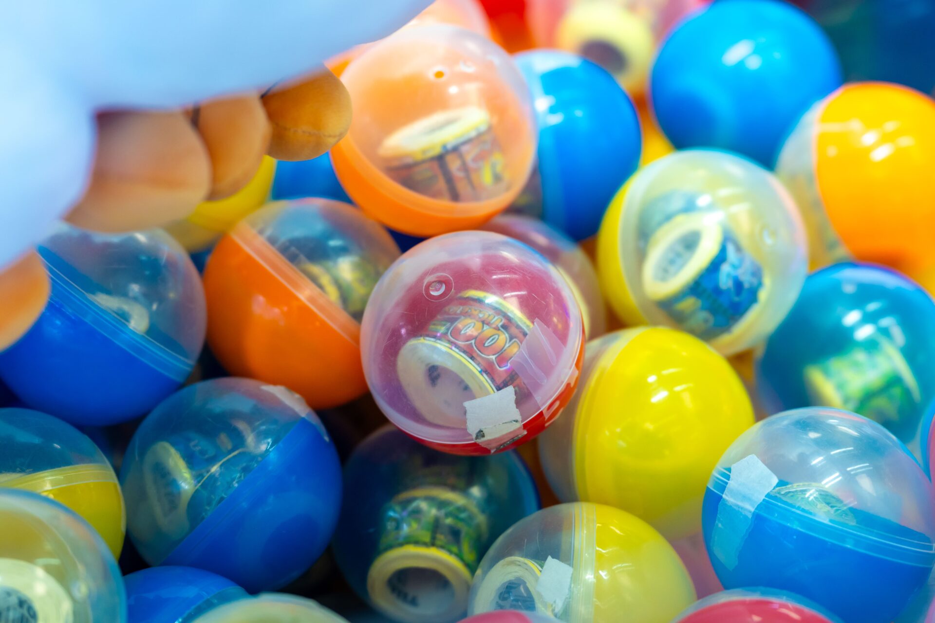 A surprise prize game at an arcade.
