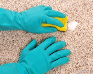 spot cleaning coffee stain from carpet using natural ingredients