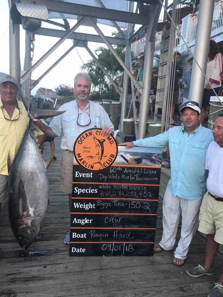 OCMC Labor Day White Marlin Tournament Results