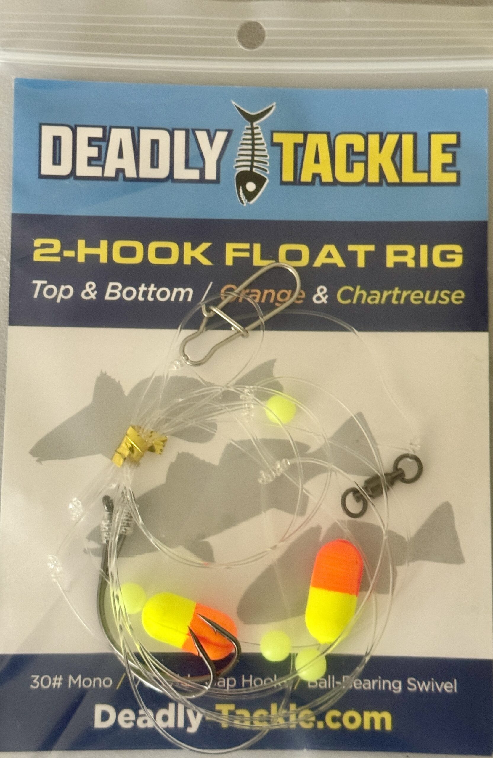 2-Hook Float Rig Orange / Chartreuse