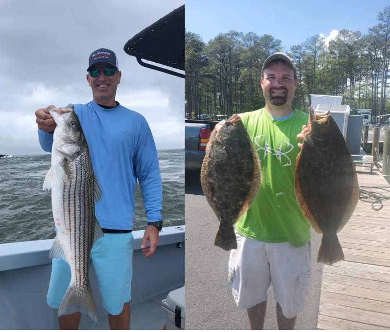 Nice Flounder and A Keeper Rockfish