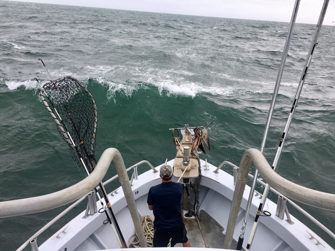 One Flounder……And Waves