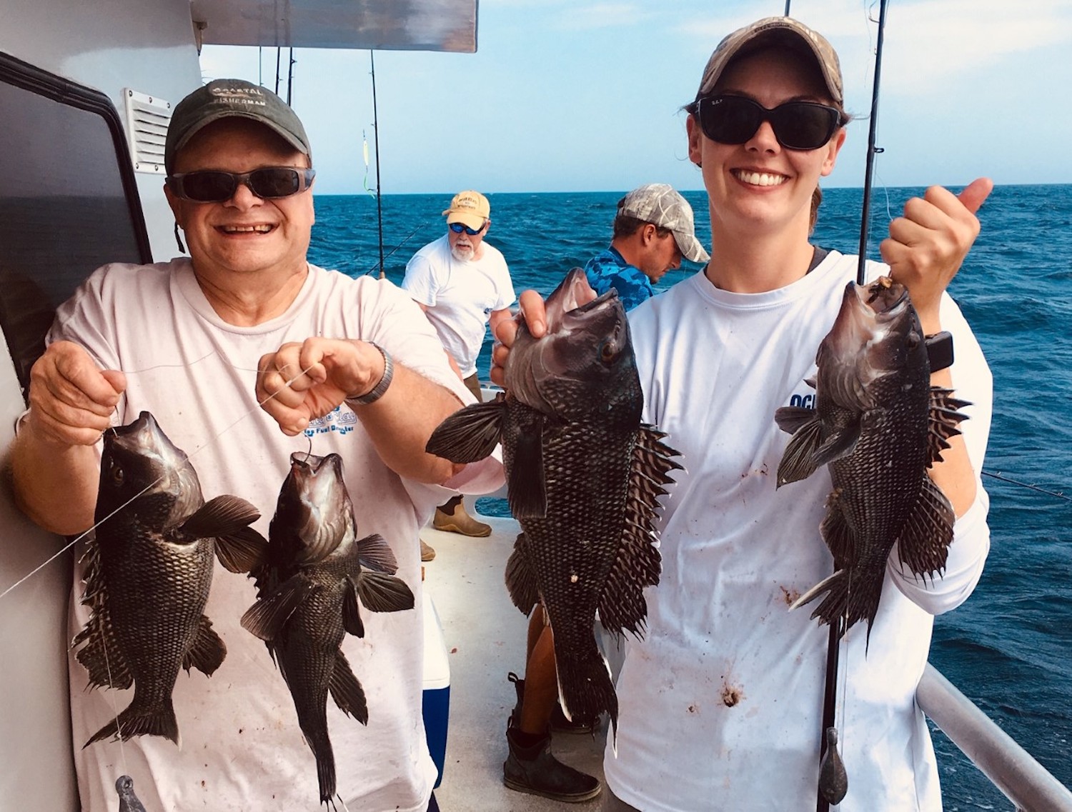 Catching Knothead Sea Bass on Empty Hooks