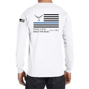 Fish in OC "Back the Blue" Long Sleeve Performance Tee