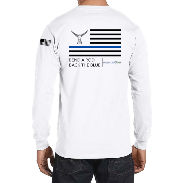 Fish in OC "Back the Blue" Long Sleeve Performance Tee