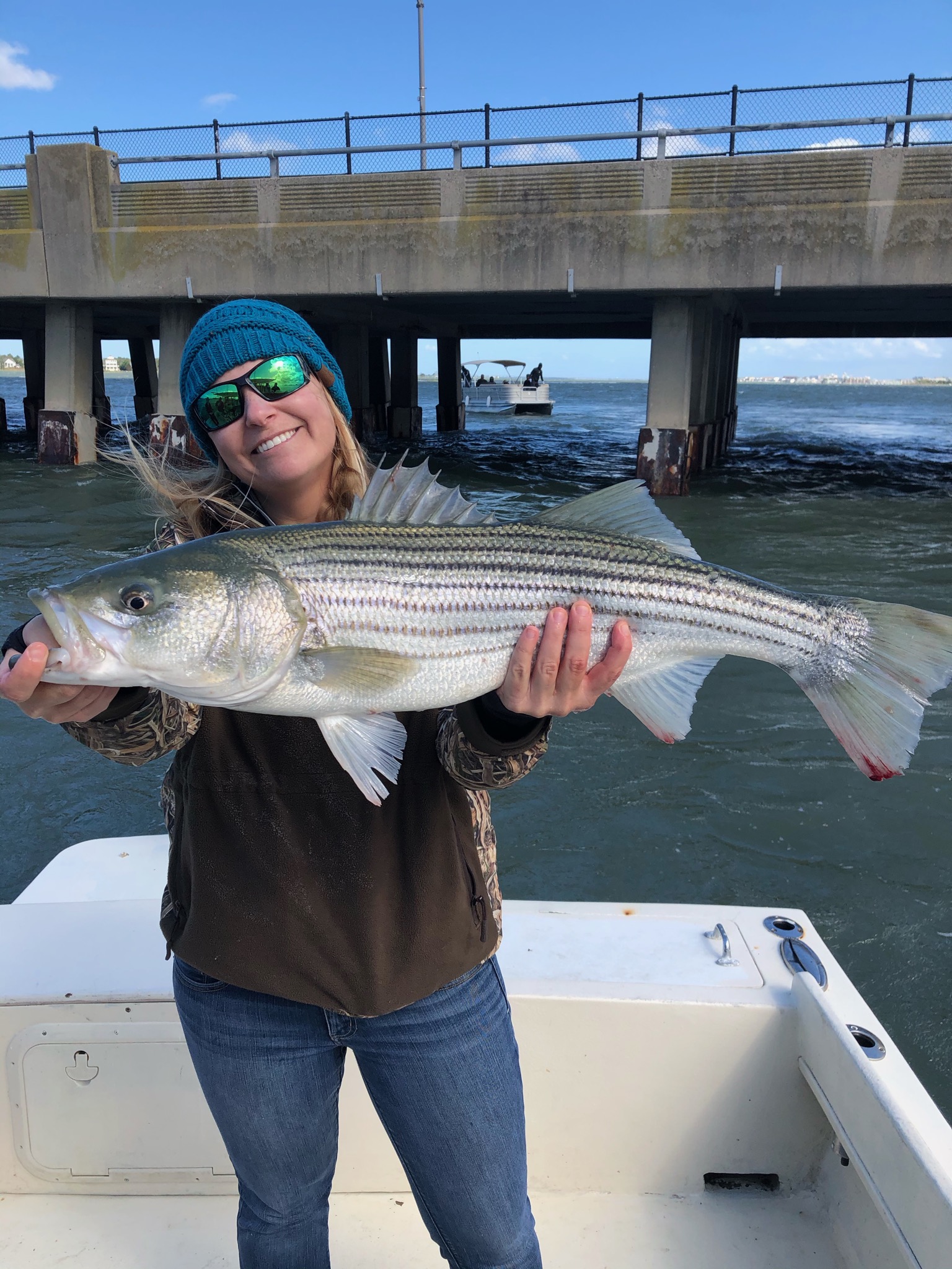 Keeper Rockfish in the Wind