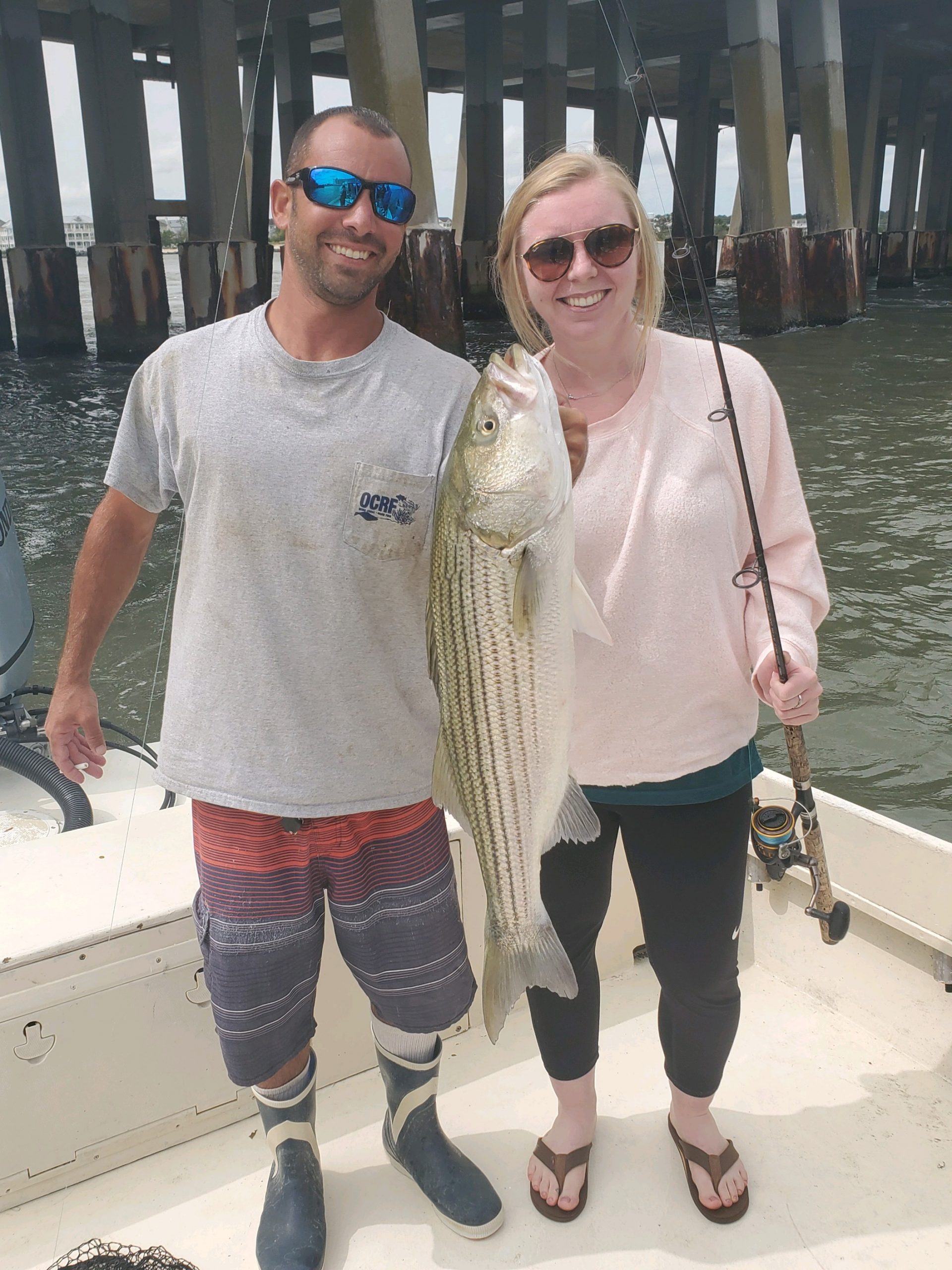 Some Keeper Rockfish Moving In