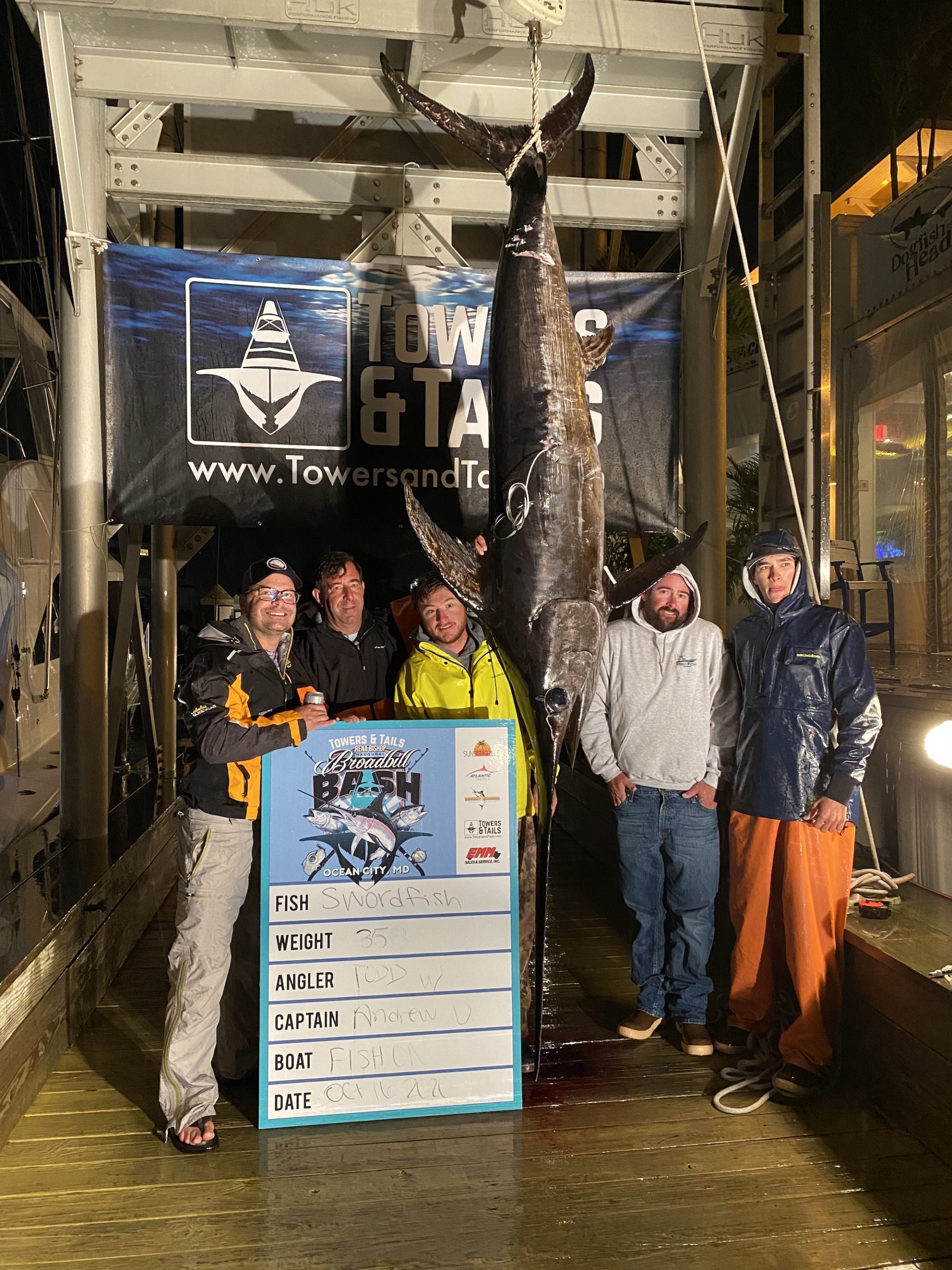 Jumbo Swordfish and Epic Harpoon Video for Day 1 at the Bishop Broadbill Bash