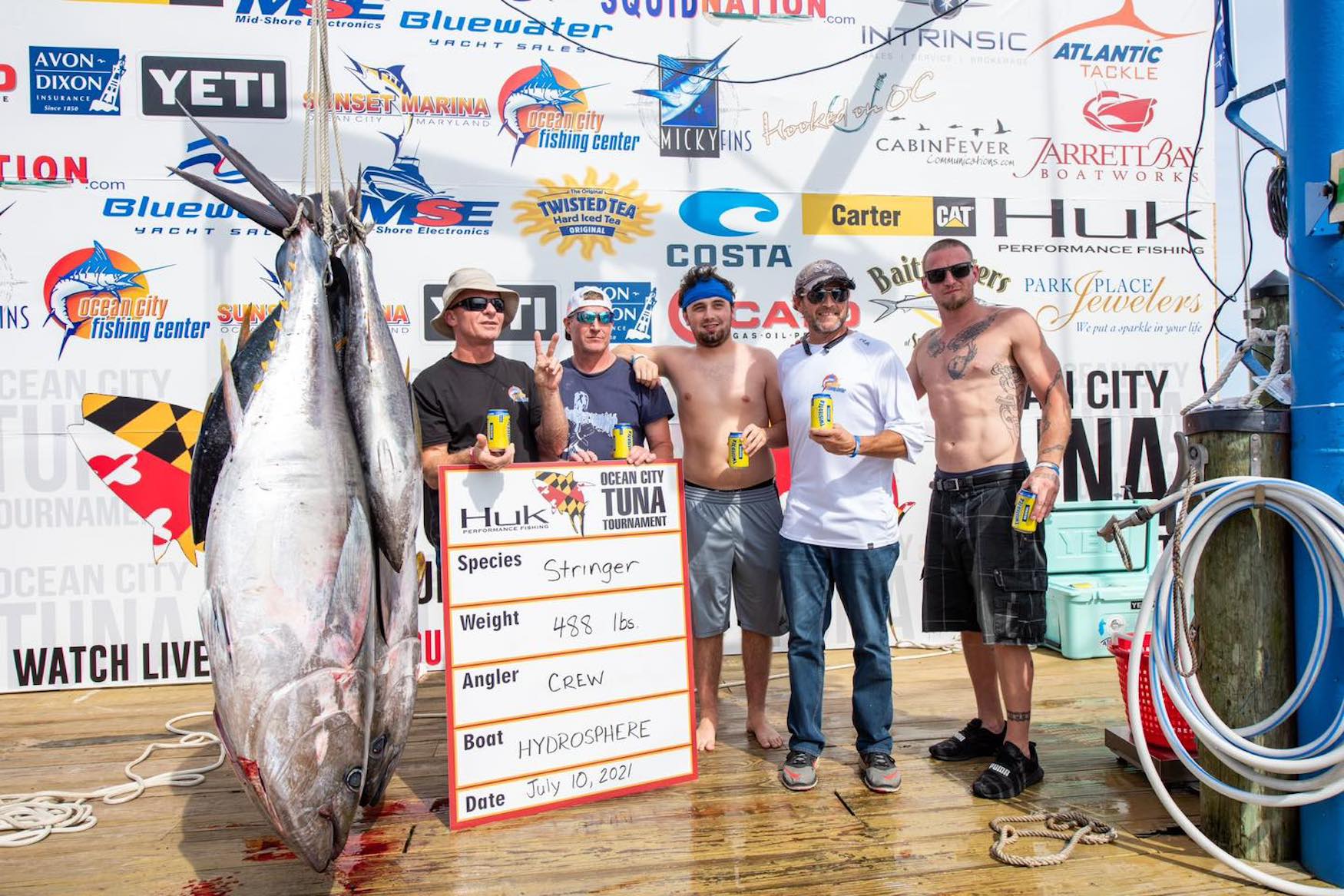 2021 Ocean City Tuna Tournament Day 2 Standings