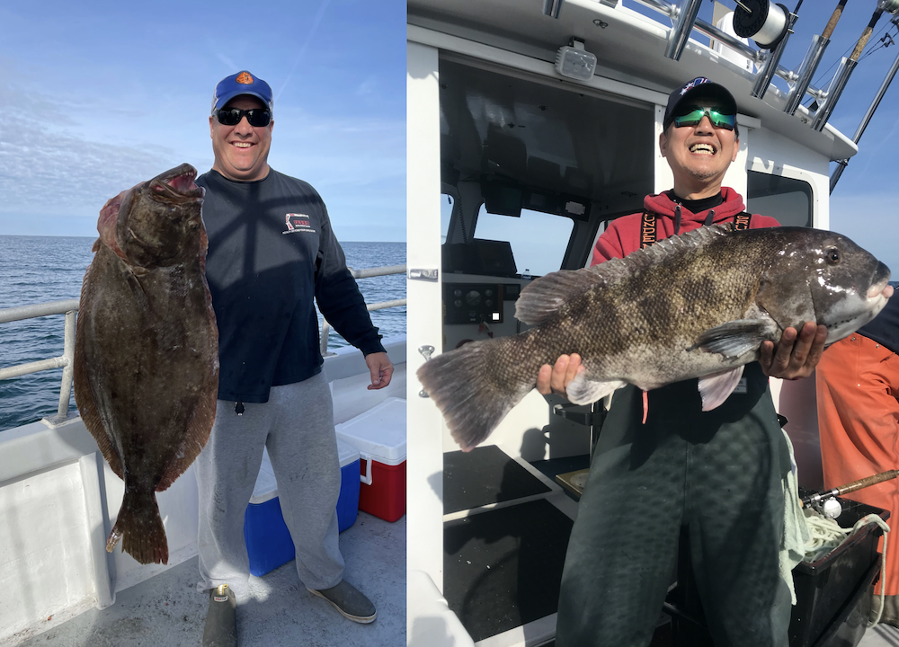 A 9 Pound Flounder and A 17 Pound Tautog