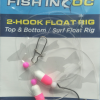 2-Hook Float Rig Pink / White - Image 2